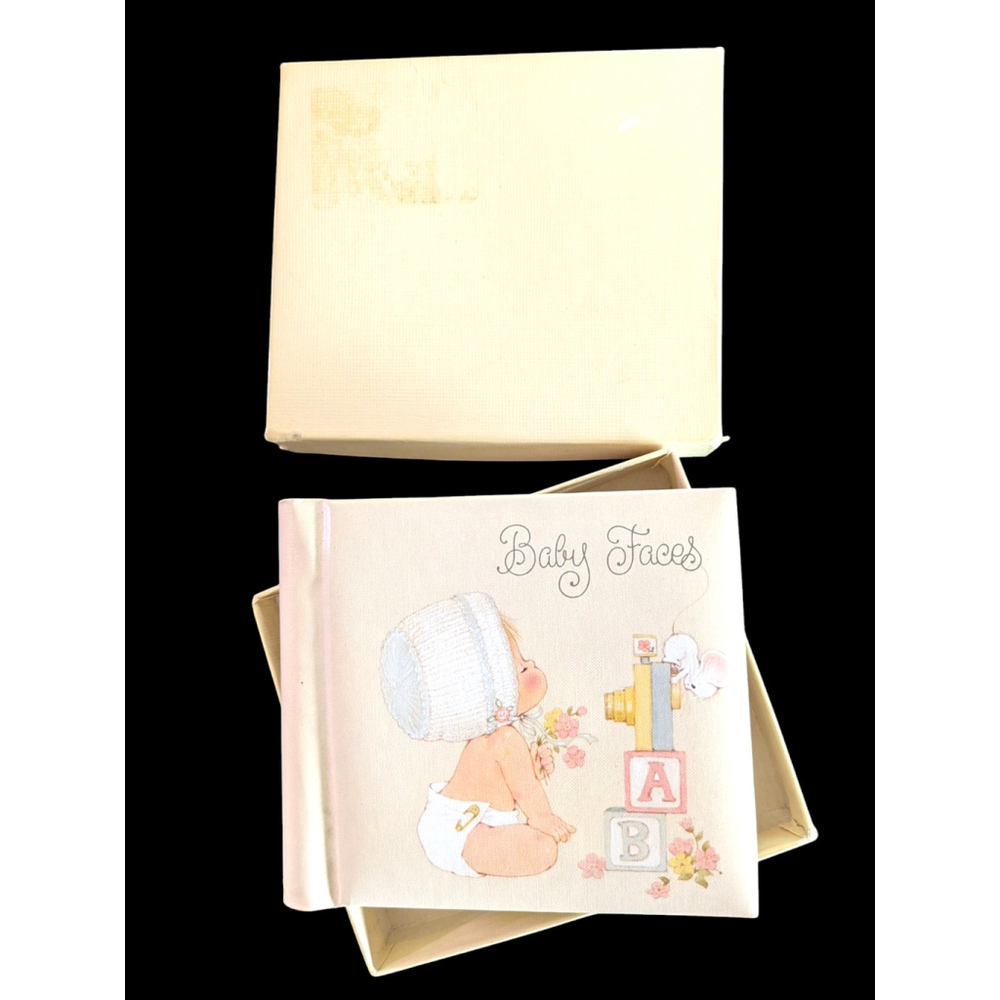 Vintage 1982 Hallmark BABY FACES MINI Photo Album Holds 20 Photos